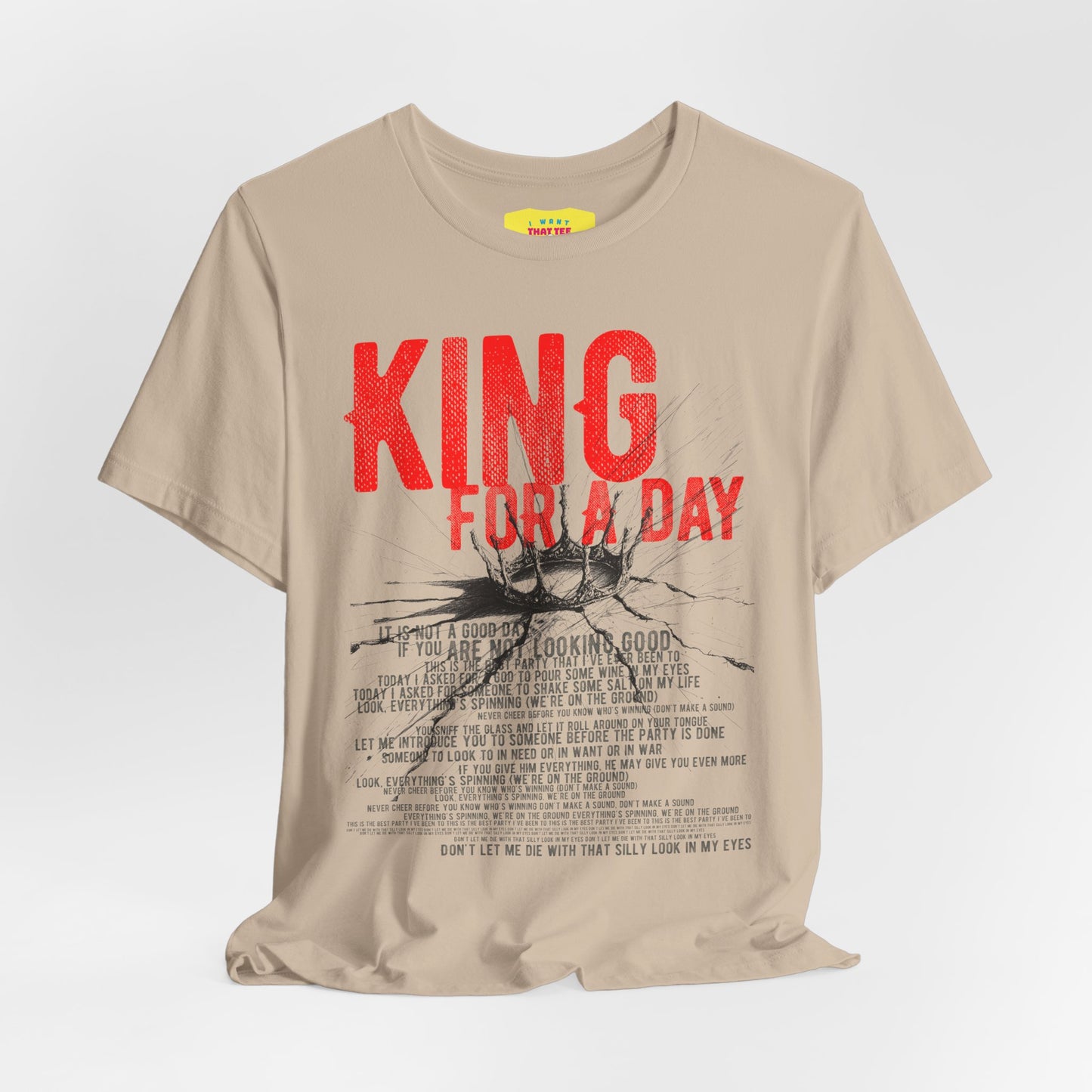 KING FOR A DAY - FAITH NO MORE (Unisex Jersey Short Sleeve Tee)