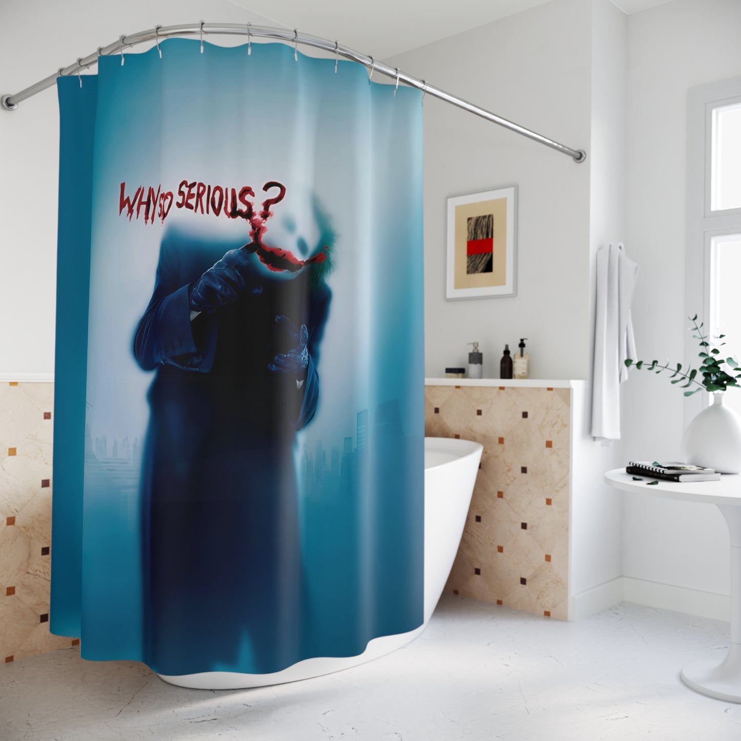 THE DARK KNIGHT JOKER SHOWER CURTAIN