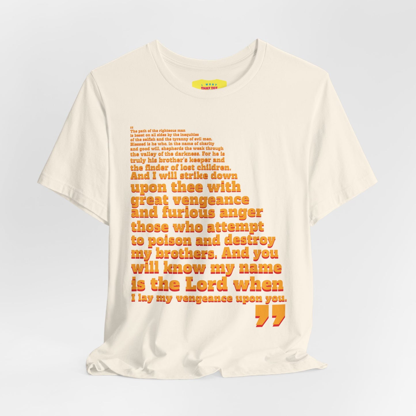 PULP FICTION QUOTE (Unisex Jersey Short Sleeve Tee)