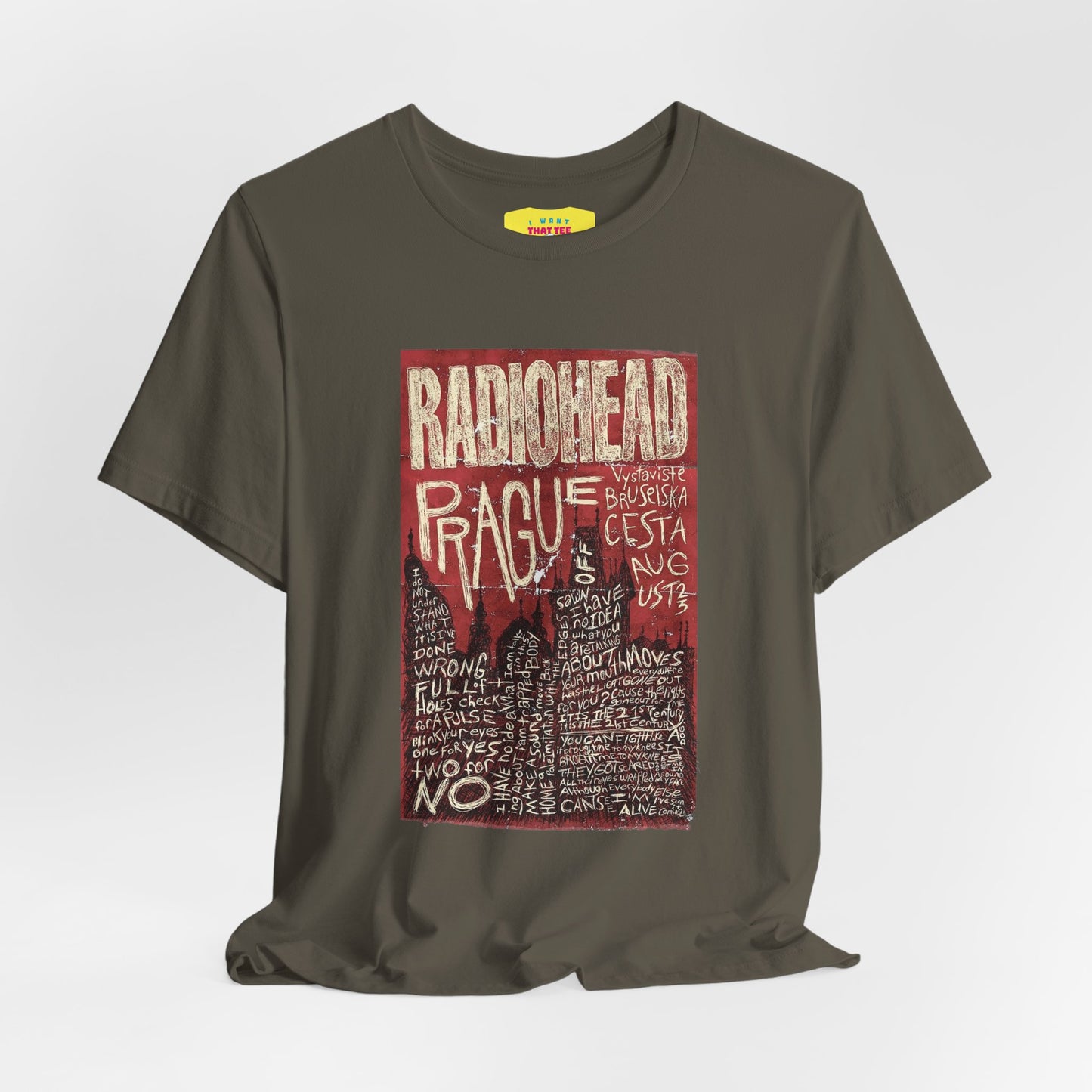 RADIOHEAD - PRAGUE CONCERT POSTER (Unisex Softstyle T-Shirt)