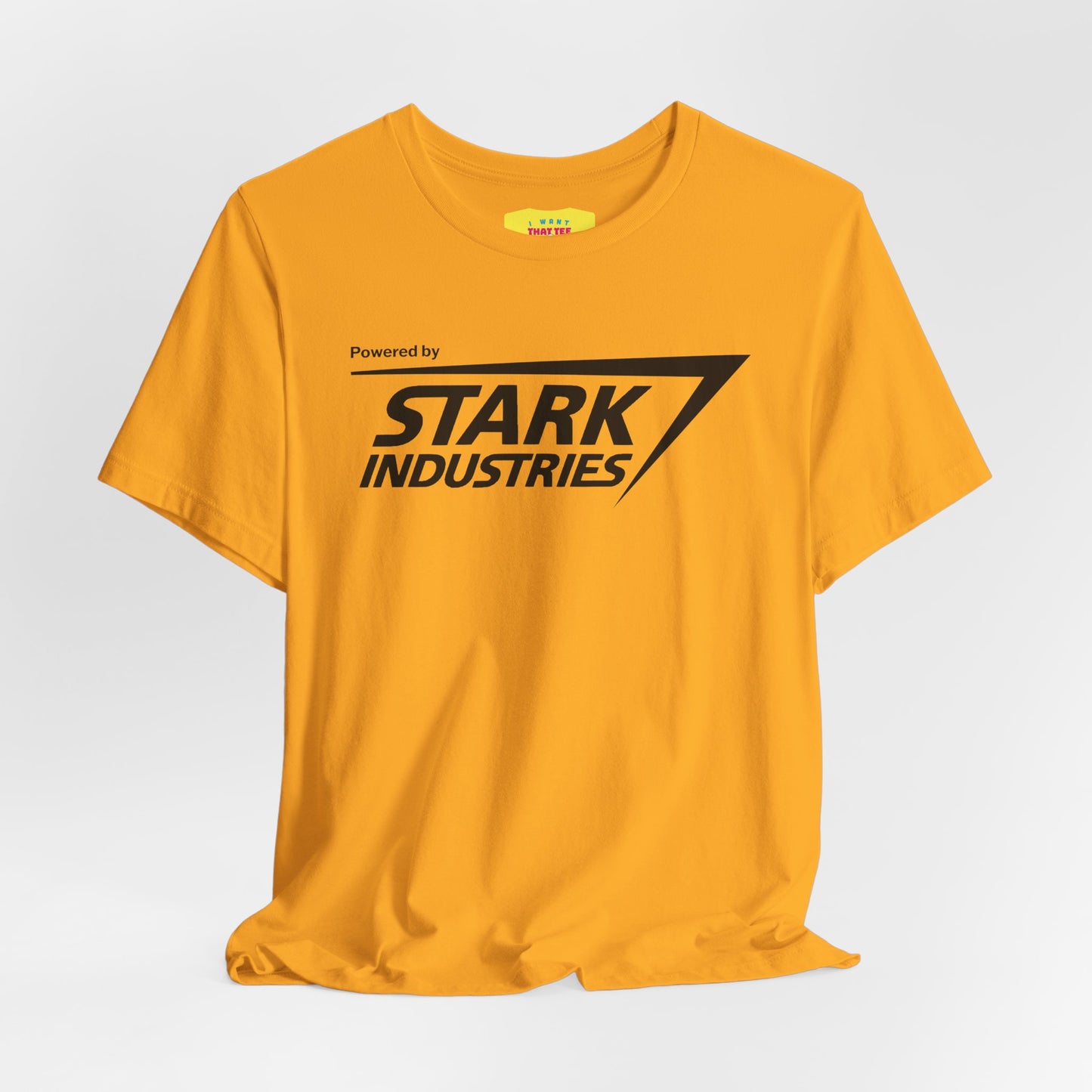 POWERED BY STARK INDUSTRIES (Unisex Jersey Short Sleeve Tee)